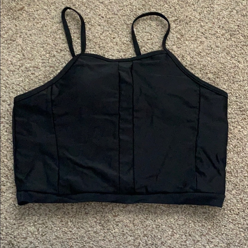 Black SHEIN tankini top